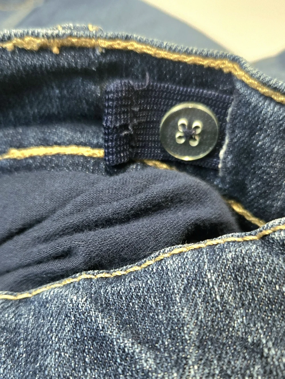 The Children's Place Dark Blue Denim Skirt With Built-In Shorts